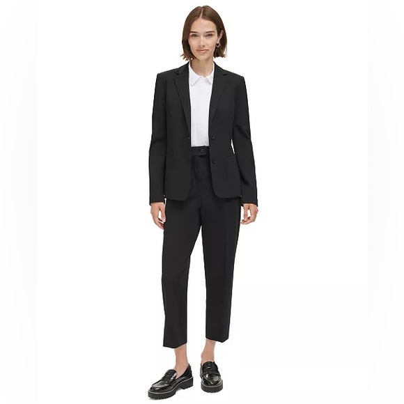 Calvin Klein Black Two-Button Blazer Size 8 - Picture 4 of 14